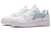 Li Ning Abrasion Resistant Slip Resistant Low top Skateboard Shoes Women's White Purple AGCS084-4