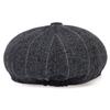 High Quality Classic Hat Unisex Vintage Tweed Flat Beret Street Hat Herringbone Newsboy Cap Casual Outdoor Striped Octagonal Hat