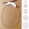 2pcs/set 10/12/15/18/20-cm Round Shape Clear Acrylic Base Mould For Knit Bag DIY Woven Bag Transparent Board