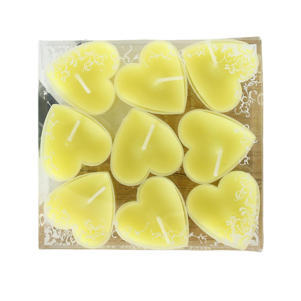 9pcs Heart Shape Christmas Holiday Tealights Long Burning Time Perfectly For Holiday Parties And Warm Decoration