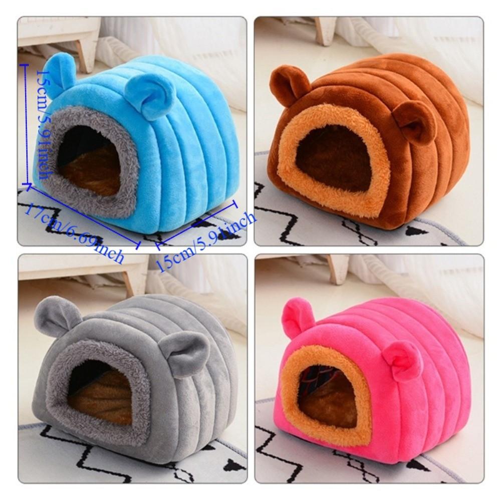 Thickened Hamster Warm Nest Velvet Hamster Sleeping House Hamster Hut for Hedgehog Chinchilla