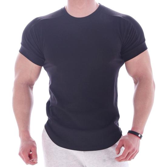 Summer T-shirt O Neck Solid Color Friendly To Skin Skin-touch Sweat Absorption Slim Fit Pullover Simple Casual Men Tops Male Clothes