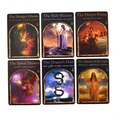 Cartes Oracle Sagesse des Royaumes Cachés, un jeu de 26 cartes de divination du destin en anglais, Borad Games