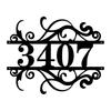 Personalized Durable Metal Address Sign: Name & Number Outdoor Wall Art
