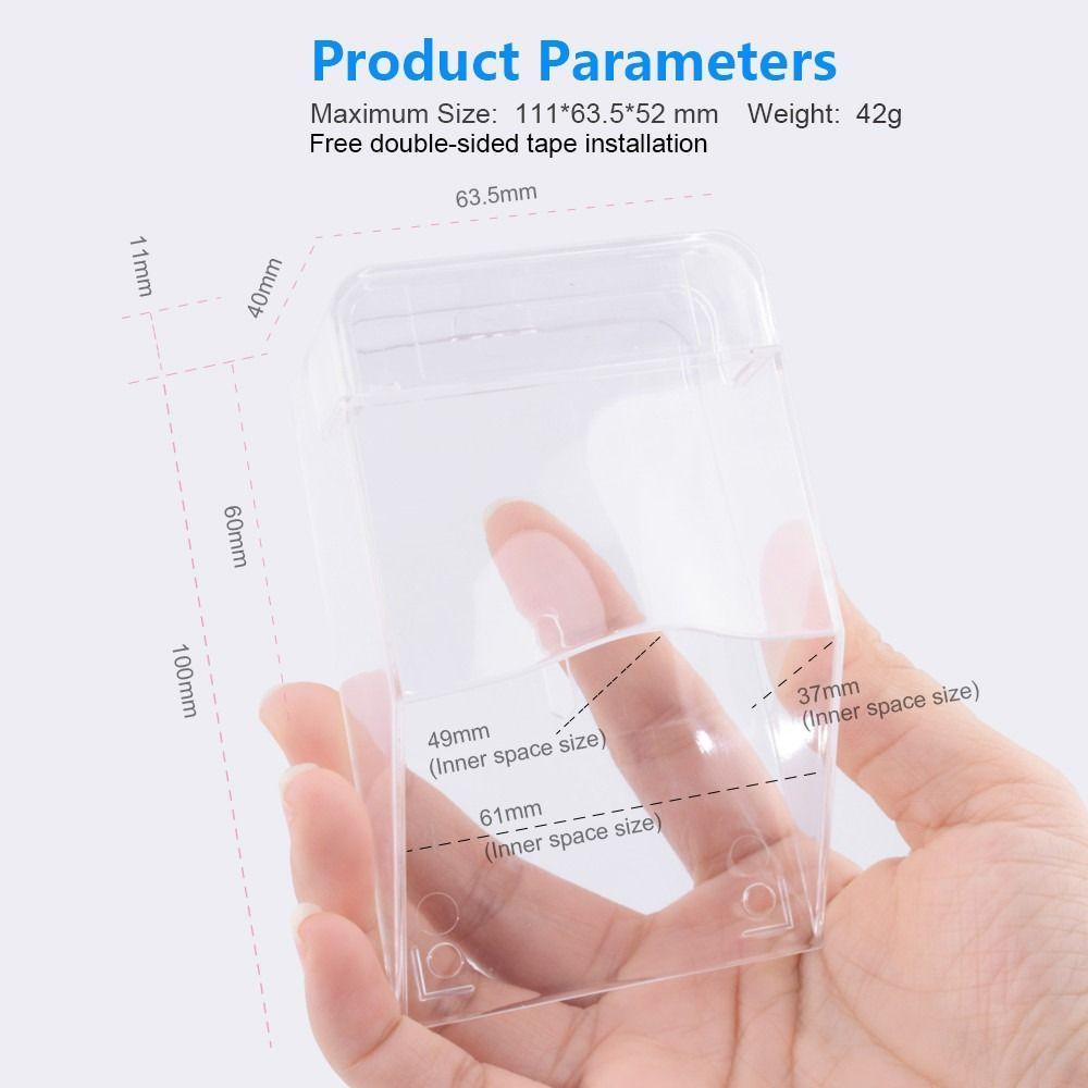 Tough Material Doorbell Waterproof Cover Transparent Doorbell Splash Guard Box  Home
