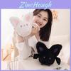 Adorable Round Plush Bat Toy Soft Stuffed Animal Doll For Girls Cozy Bed Pillow Gift