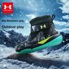 Under Armour Outdoor Series Synthetic Leather Fabric Fleece Velcro Non-Slip Warm Mid-Top Kids Snow Boots Kids Snow Boots 2441508