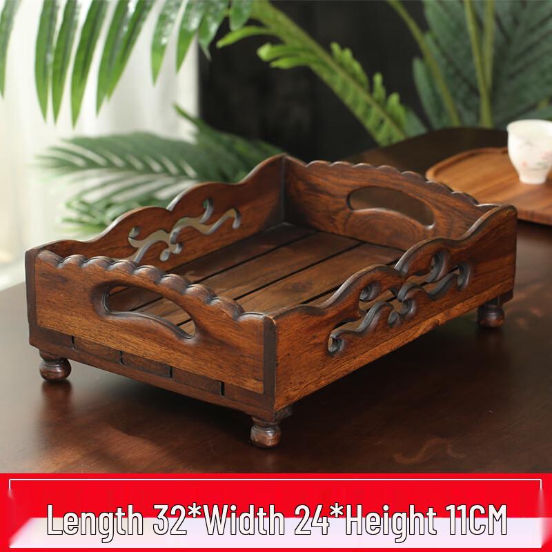 Naijiang Solid Wood Chinese Style Fruit Plate