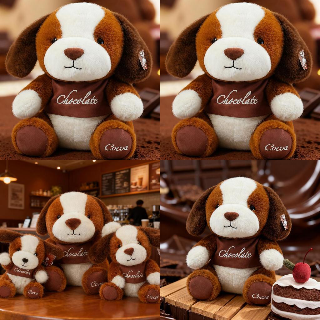 Plush Dog Toy With Pp Cotton Filling For Kids Birthday Gift And Animal Decor