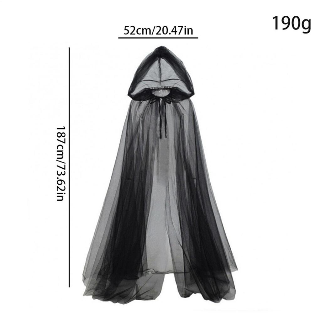 Hooded Cloak Costume Spooky Hooded Robe Cloak For Cosplay Halloween Cosplay Costume For Masquerade Balls Photography Party Fancy