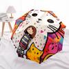 1PC Cat Girl Automatic Folding Umbrella, Portable & Foldable Design with 8 Ribs, Casual Outdoor Accessory, Umbrella for Windproof45