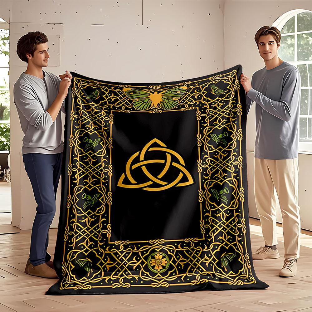 Celtic Knot Design Blanket for All Seasons Blanket Lunch Break Throw Gift