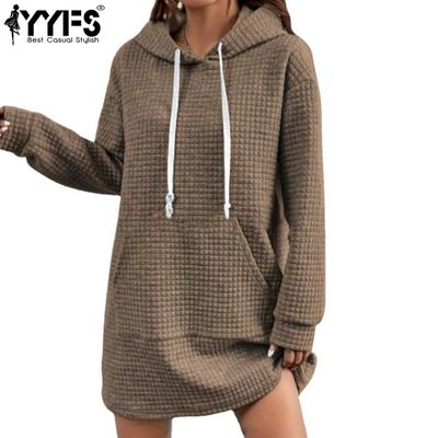 Women's Fashion Casual Autumn Winter Long Sleeve Hooded Sweaters Dresses