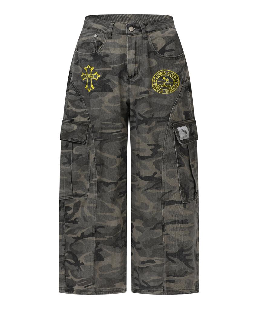 Koiliseu Maon Camo Cargo Cotton Pants Unisex