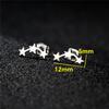 Stainless Steel Star Moon Stud Earrings for Women Everyday Mothers'day Celestial Birthday Gift Crescent Piercing Jewelry