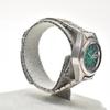 Used Working item SEIKO Seiko ladies watch automatic winding green dial 17 stones