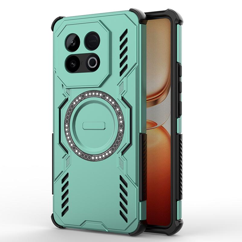 KEYSION Hollow Heat Dissipation Case for IQOO Z10 Turbo Pro Magnetic Cooling Shockproof Phone Cover for for for IQOO Z10 Turbo