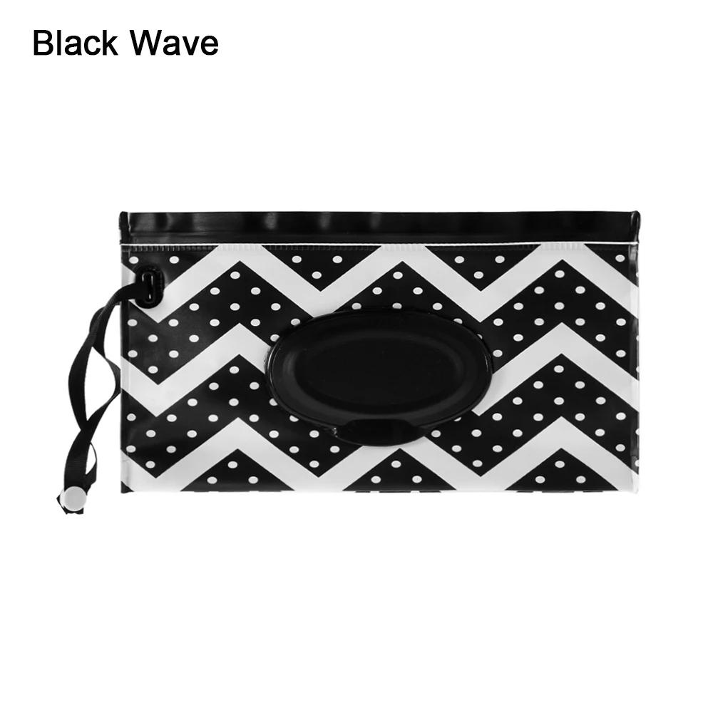 1PC Wet Wipes Bag Portable Flip Cover Snap-Strap Cosmetic Pouch Cute Baby Tissue Box Outdoor Cute Stroller Carrying Case Acces