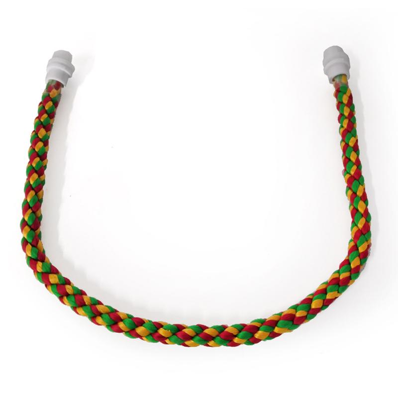 Parrot Colorful Cotton Rope Perch Stand Training Standing Toys Birds Cage Accessories For Hamster