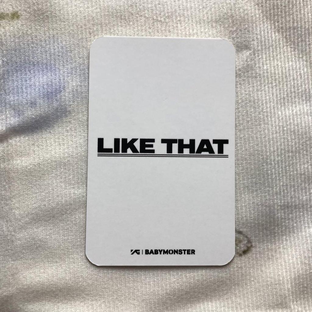 [USED] BABYMONSTER like that Babymon trading card Lami