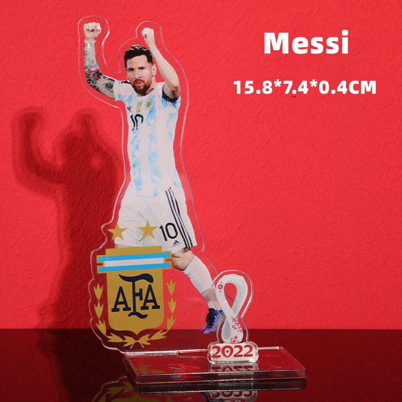 Mascot Football Star Logo Acrylic Decorated Handmade Toy Fans Collection Around