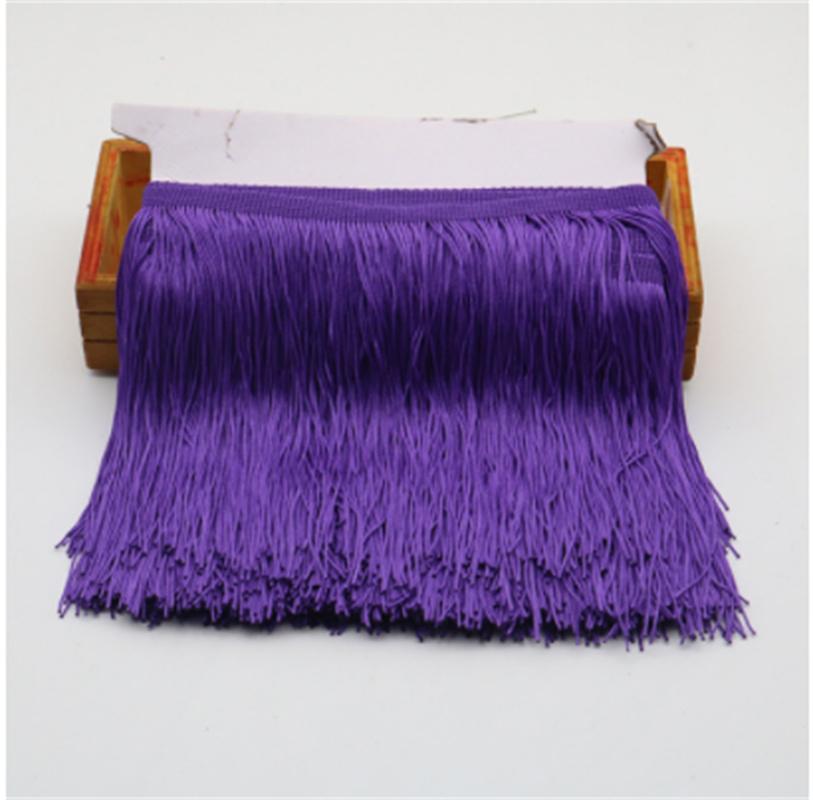 1 yards Long Fringe Lace Tassel Polyester Lace Trim Ribbon Latin dance skirt curtain fringes for sewing DIY Accessories tassle