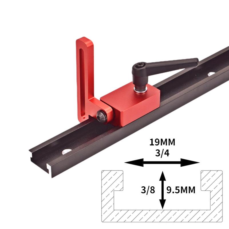 Industrial Grade Miter Track Retaining Stopper for 30MM T-Slot T-Tracks DIY Woodworking Fence Chute Limiter Box Packing