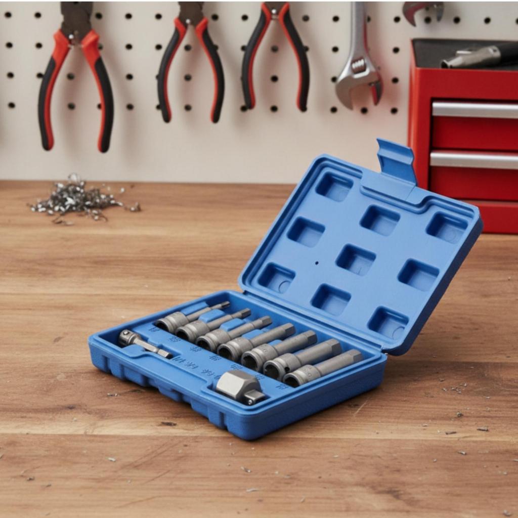 Broken Screw Extractor Set Compact Damaged Portable for Mechanics, Handymen,