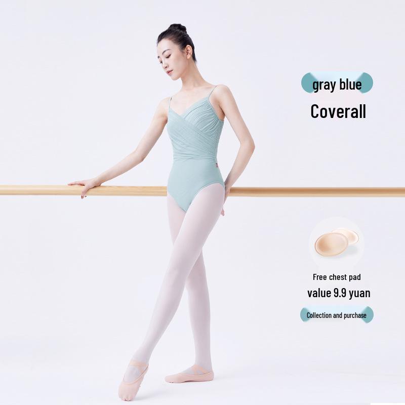 Adult Women's Ballet & Gymnastics Spaghetti Strap Leotard for Practice & Training
