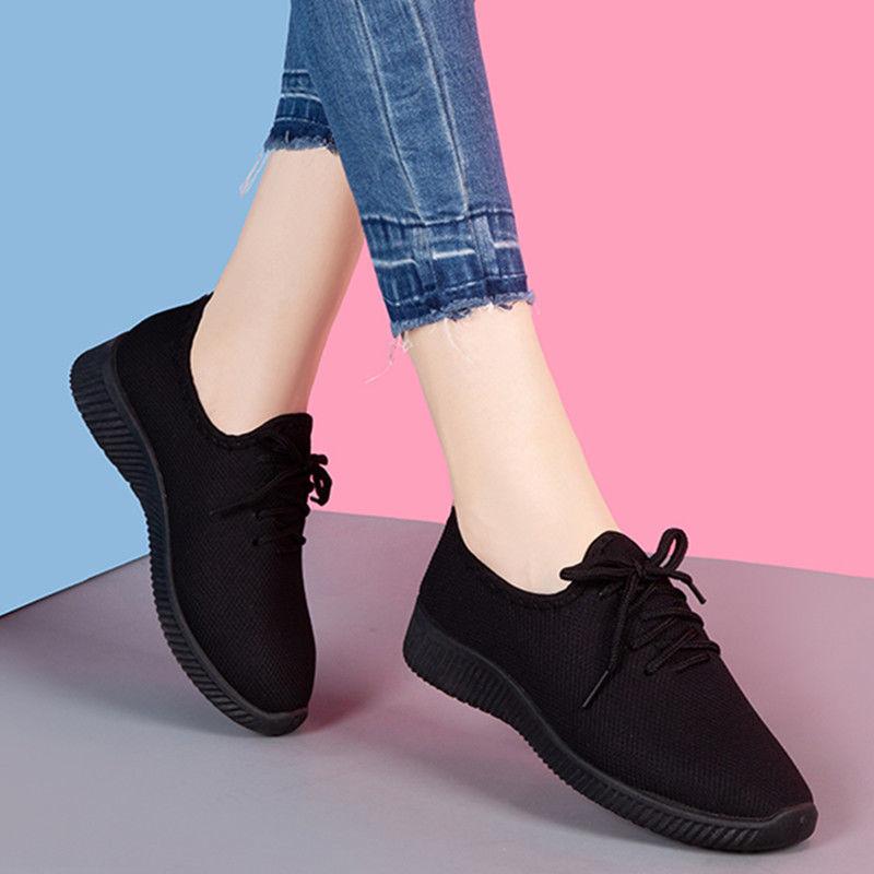Tenis Feminin Women Sneakers Ladies Sports Black Shoes Trainers Casual Shoe Woman Baskets Cheap Femme Dames Black Mujer
