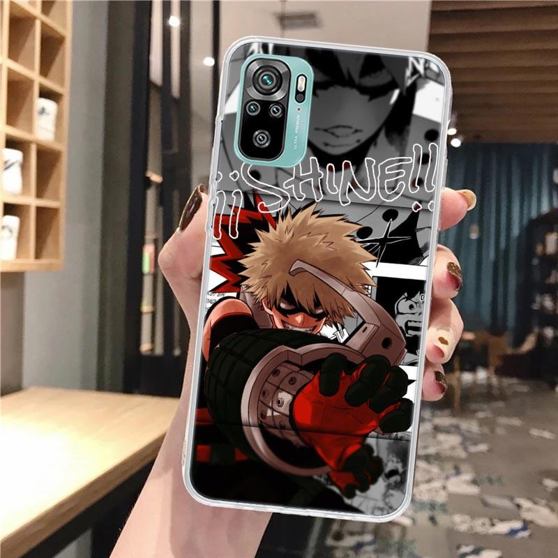 MHA Bakugou Katsuki Soft Phone Case For Xiaomi Redmi Note 14 14S 13 12S 12 11S 11 11E Pro Plus 11T 10S 10 9S 5G Pattern Cover Re Redmi Note 14 5G