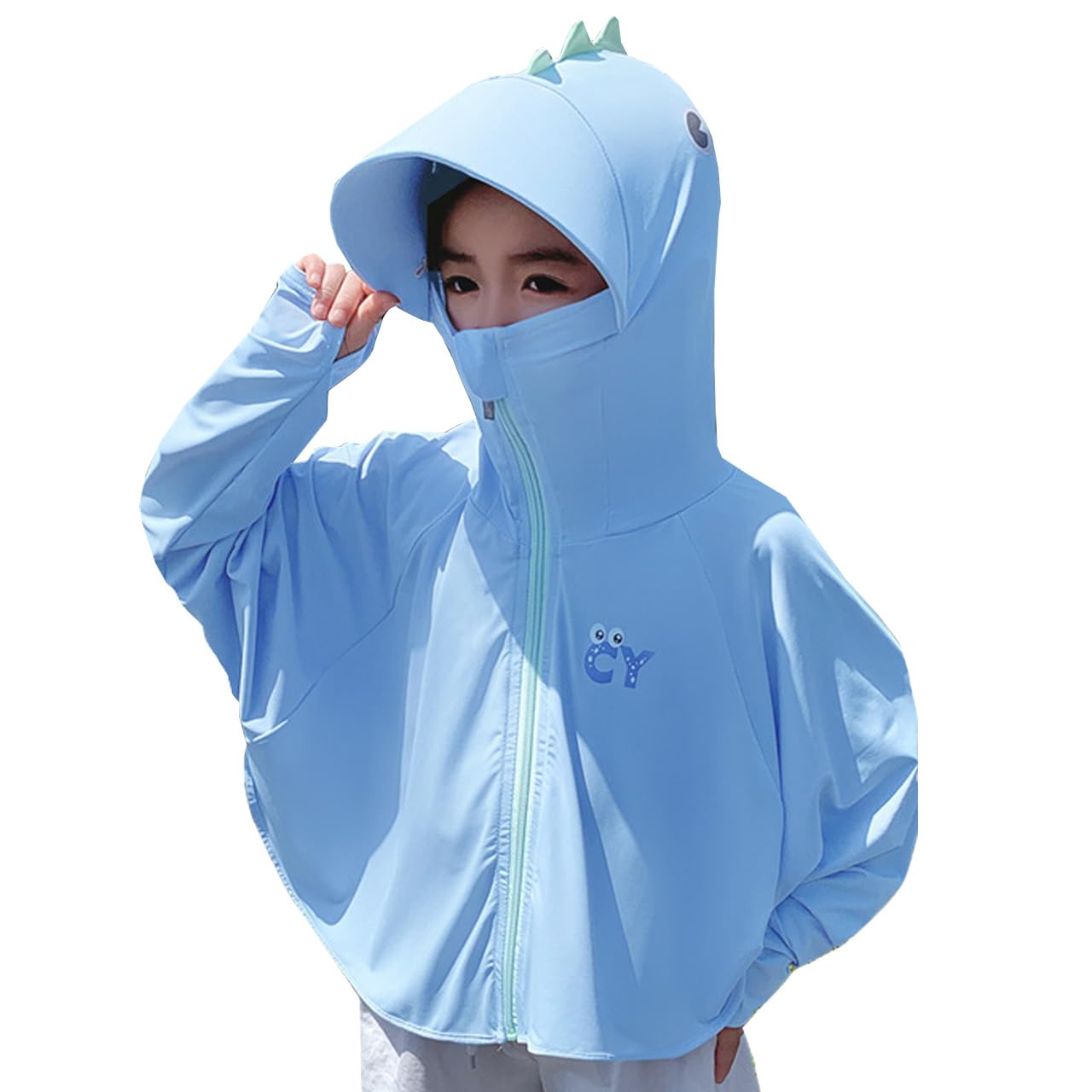 

Poncho Dinosaur Cool Heatstroke Prevention Cool UV Protection Sunburn Protection UV Protection [sac taske] Children s (JP, Height, 85, 120, Regular,