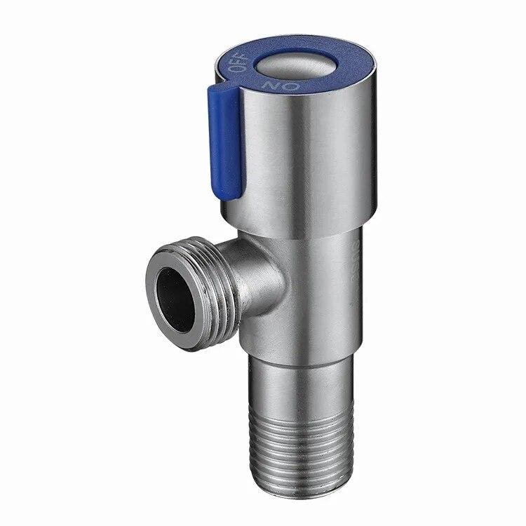 

Треугольный клапан, запорный клапан для туалетной воды, клапан водонагревателя из нержавеющей стали для ванных комнат, кухонь, балконов, аксессуары для туалета синий