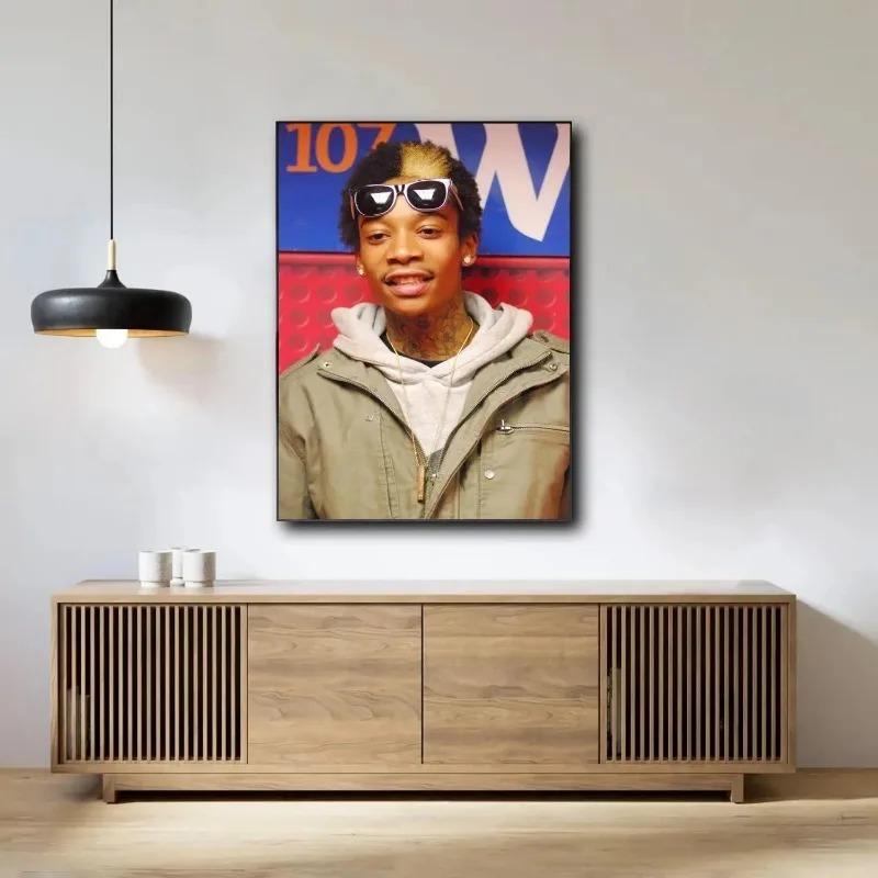 Wiz Khalifa Dekoration Kunstposter Wandkunst Personalisierbares Geschenk Modernes Familien Schlafzimmer Dekor Leinwandgemälde