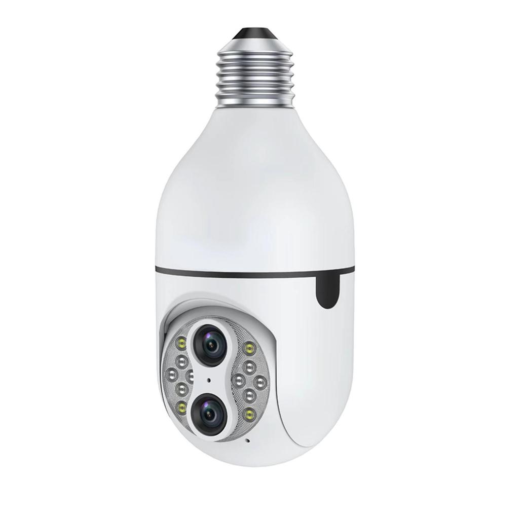 E27 Dual-Screen 360° WiFi Surveillance Camera with Full-Color HD Lamp Head