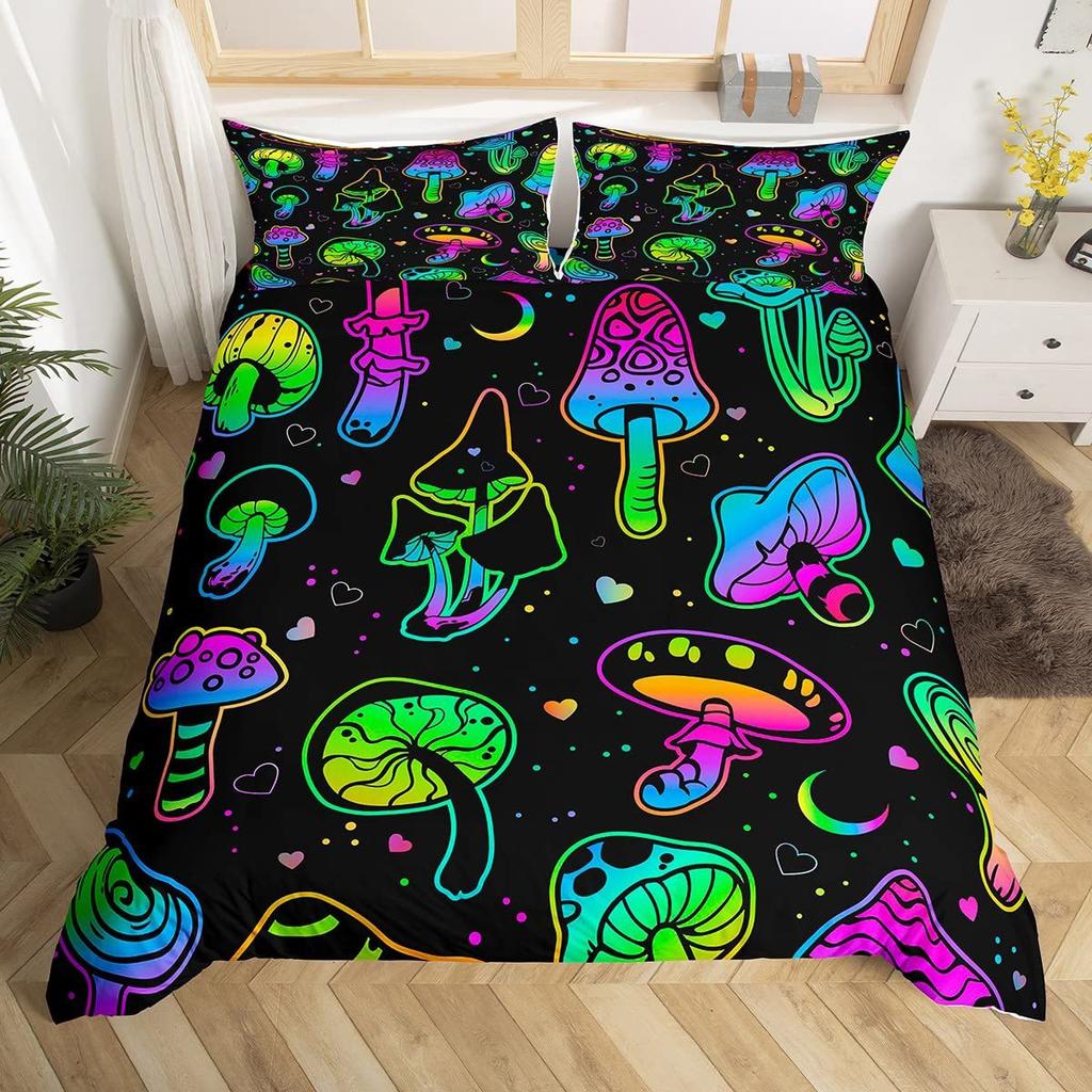 Bettbezug Traum Pilz Bettwäsche Digitaldruck Dreiteiliges Set Für Schlafzimmer Zimmer Set