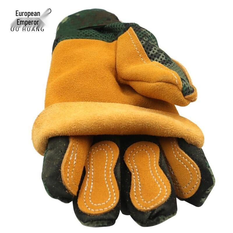 Outdoor Suede Leather Rappelling Gloves