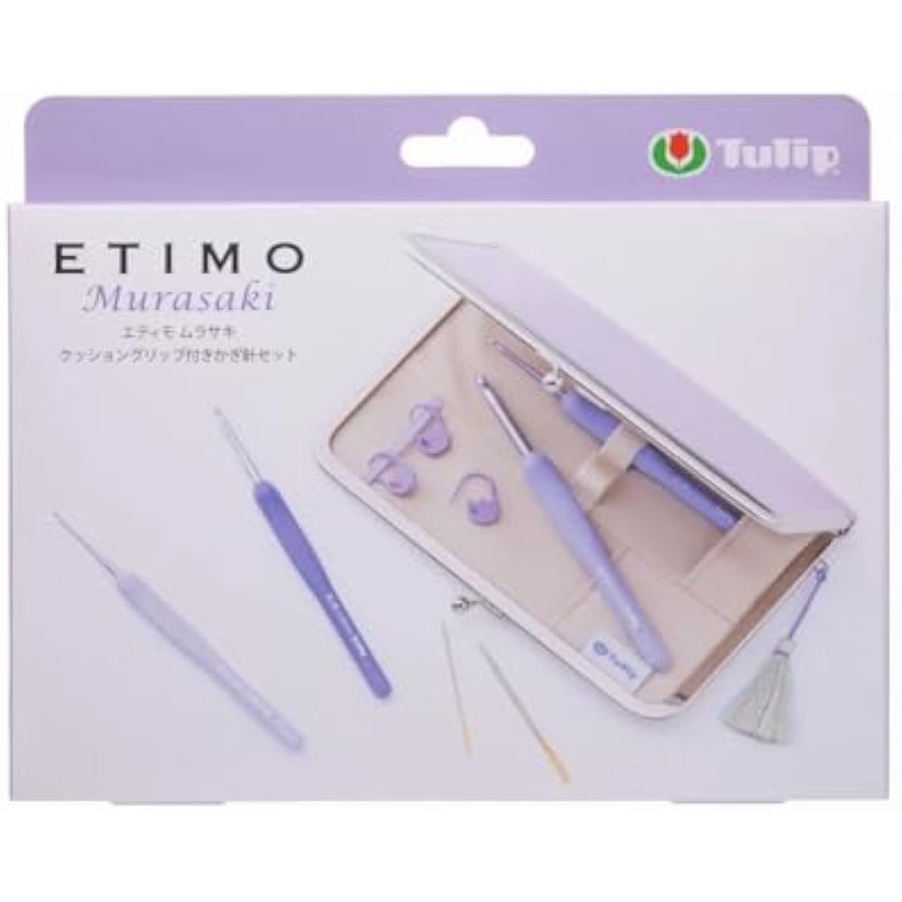 Tulip Tulip Knitting Needles “ETIMO Murasaki (Etimo Murasaki) Cushion Grip Crochet Set TEM-001”