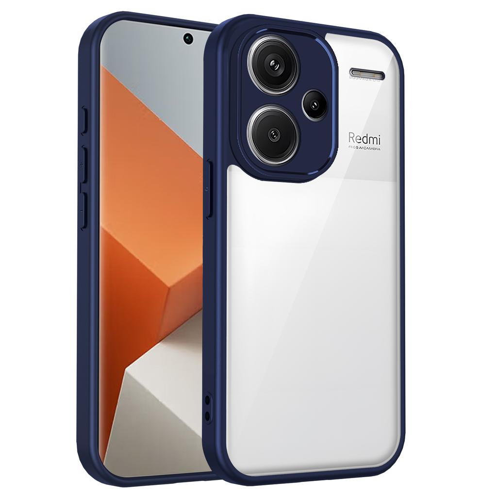 För Xiaomi Redmi Note 13 Pro Plus 5G Fodral Luftkudde Silikonstötfångare Genomskinligt Matt Baksidesskydd Hårt Fodral för Redmi Note 13 Pro+