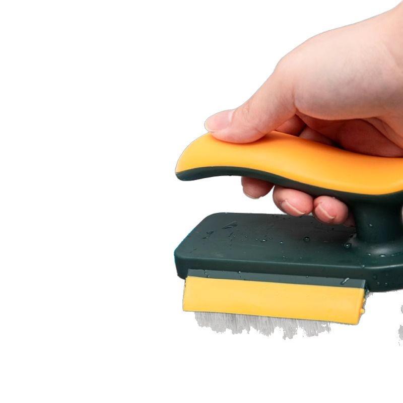 Multi-Purpose Crevice & Corner Brush for Bathroom, Toilet, and Floor with Hard Bristles for Grout Stain Removal