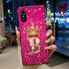 Superior Fashion Couple Soft Silicone Black Phone Case For ZTE Blade A31 Case Shockproof Crown Letter Pattern Shell