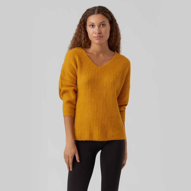 

Женский вязаный свитер Julie с V-образным вырезом и рукавами 7/8 VERO MODA