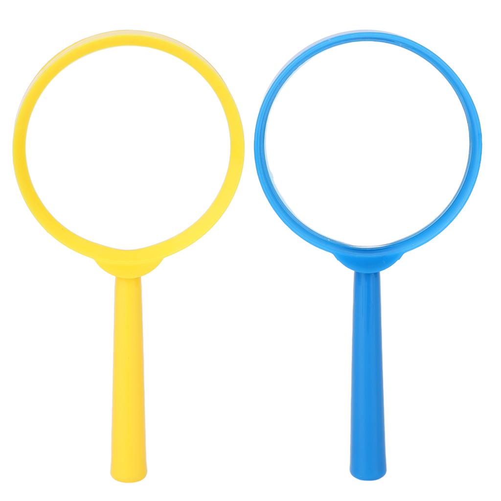 Color Plastic Handle Magnifying Glass Handheld Magnifier for Reading Students Children