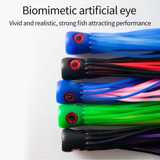 Trolling Fishing Lure Soft Simulation Octopus Baits Swimbait Professional Bionic Bait Reusable Saltwater Artificial Bait Bass Sea Fishing Baits