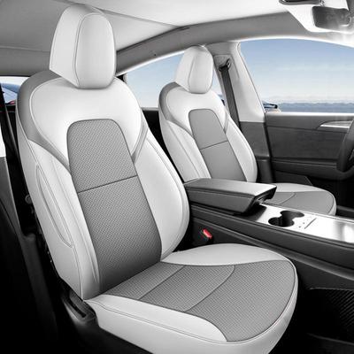 Tesla Model Y/3 Ganzjahres-Autositzkissen aus Vollleder