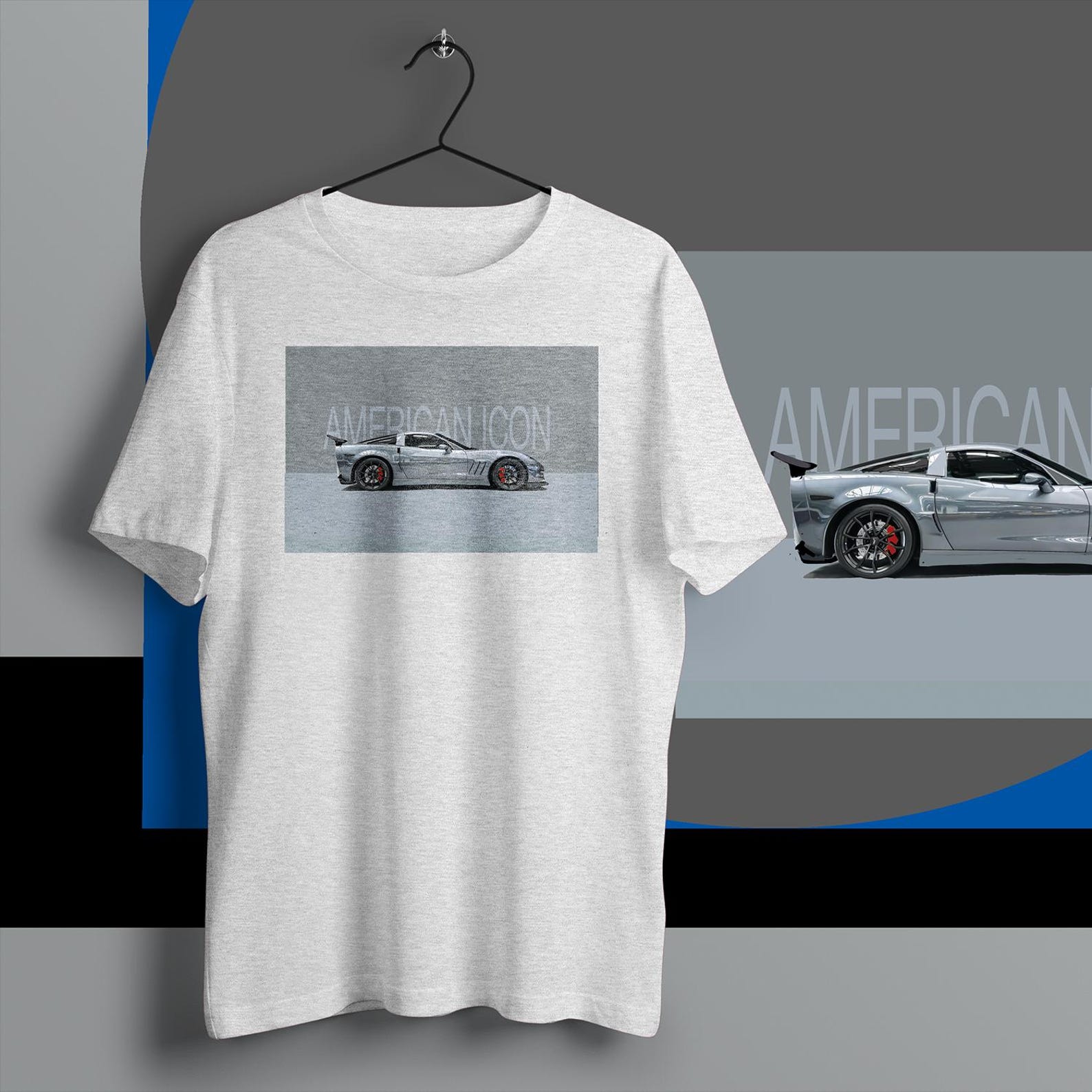 Vintage Muscle Car T-Shirt: American Icon Car Graphic L