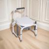 Adjustable Armrest Commode Chair for Elderly, Pregnant Women & Mobile Toilet Use