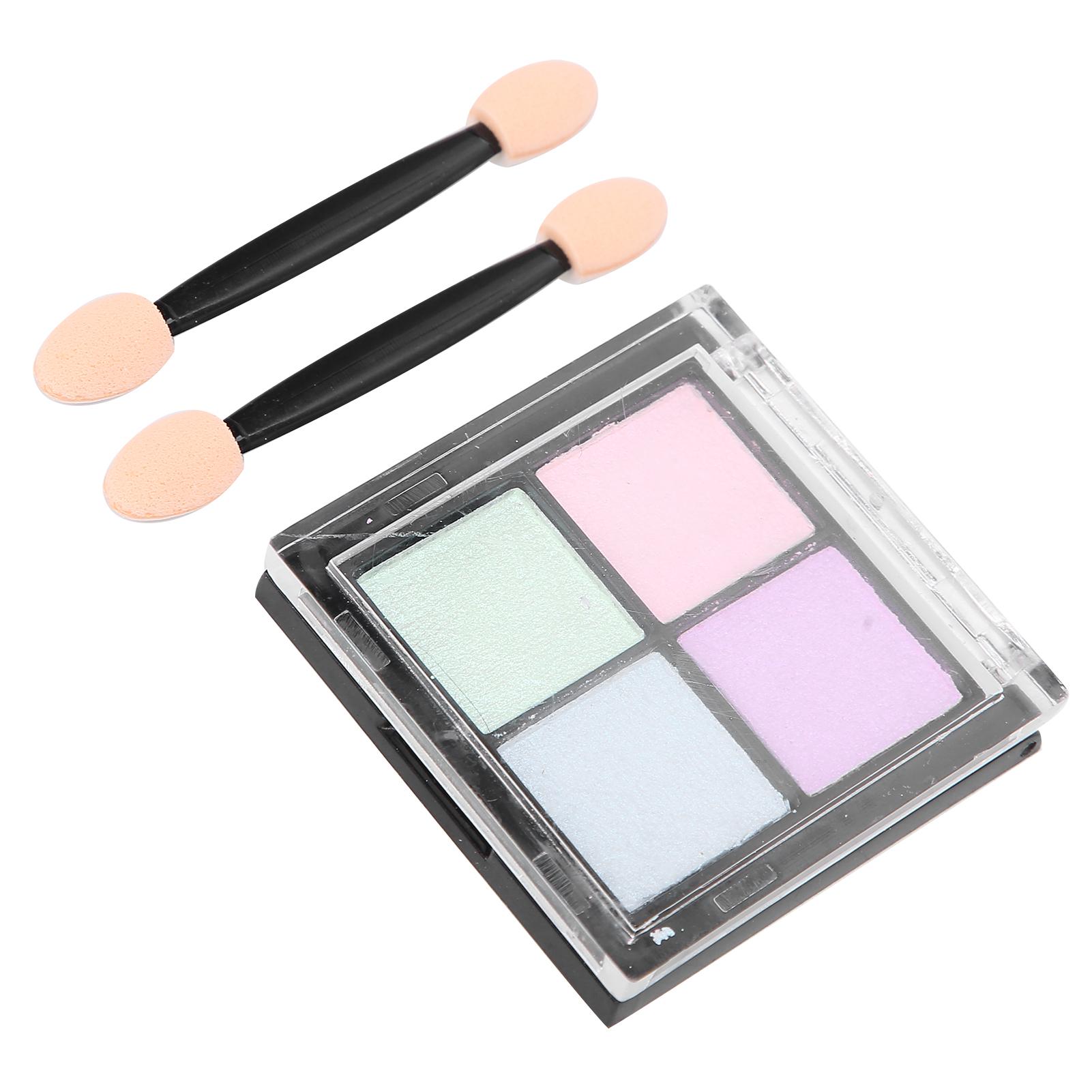 

4 Colors Nail Art Powder Shining Manicure Nail Art Decoration Powder Brush Tool Set02