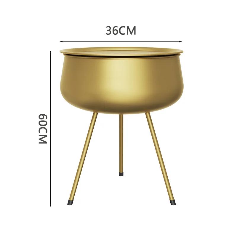 Bedside table bedroom storage cabinet home furniture luxury Round small Side tables nordic Corner coffee Desk Gold end table