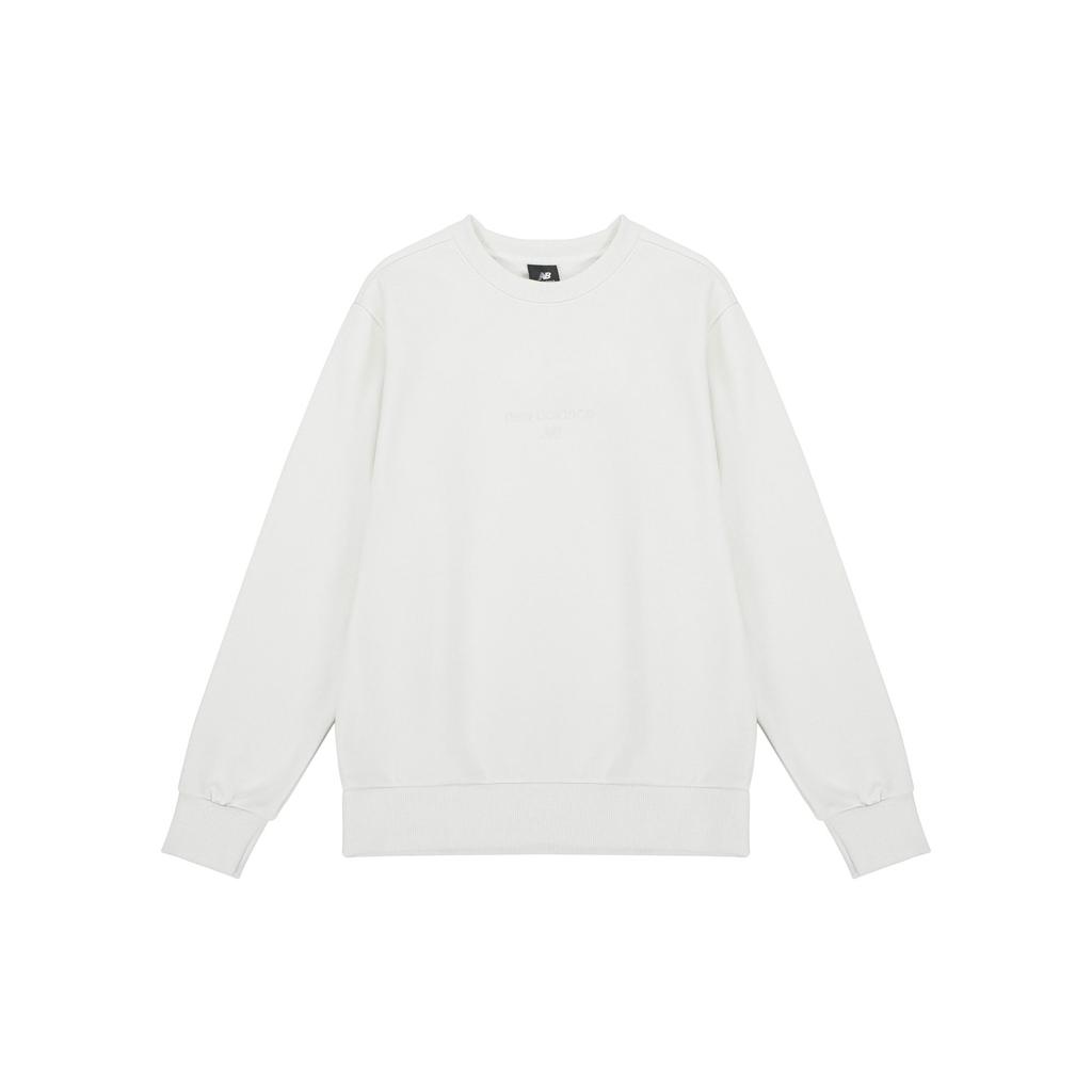New Balance Sweatshirts Unisex White Crew Neck Moderate Regular AMT21555-IV